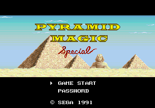 Pyramid Magic Special (Japan) (SegaNet)